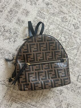 fendi backpack mini white Fendi Mini Backpack, Ice White, Multicolor One Size